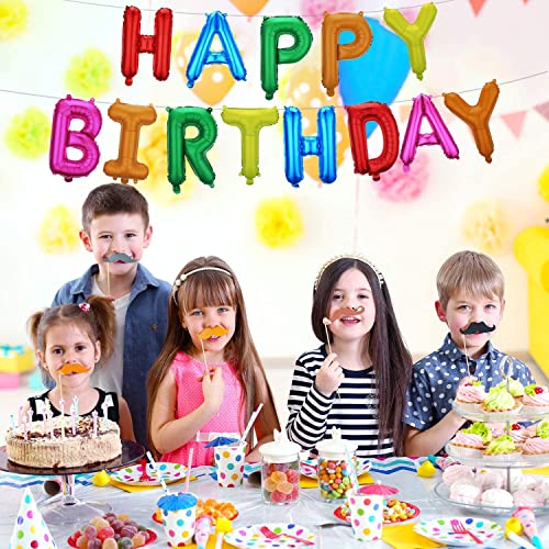DECK INN Cartas autoinflables de globos de feliz cumpleaños de 16 pulgadas para decoración, decoración inflable de fiestas y eventos para niños y adultos, reutilizable, material ecológico
