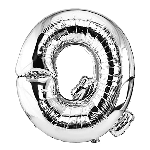 DekoRex® Letras Globo de hoja inflable para su celebración de cumpleaños o para su boda de helio 100 cm Letra Q