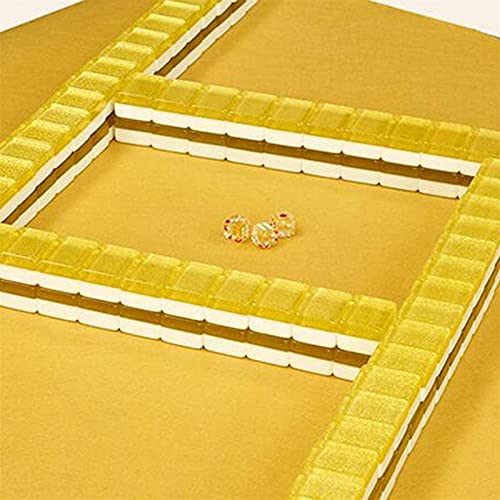 Desconocido Tile Games Mahjong Set 4 Tamaño Mahjong Componentes 3.74.2cm Inmarcesible Mahjong Mantel Silenciador Fácil de Limpiar Mahjong Chino (Color : Photo Color, Size : 43.12.3cm)