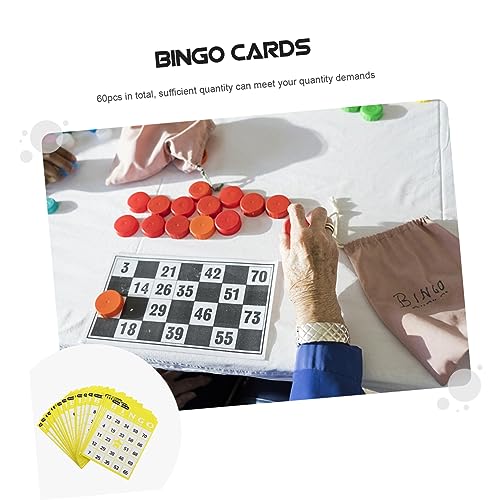 DIKACA Binger Cards Lotería De Bingo Tarjetas De Bingo Tarjetas De Números De Bingo Números De La Suerte De Bingo Juguetes A Granel Diapositiva del Obturador Kidcraft Playset Juguete