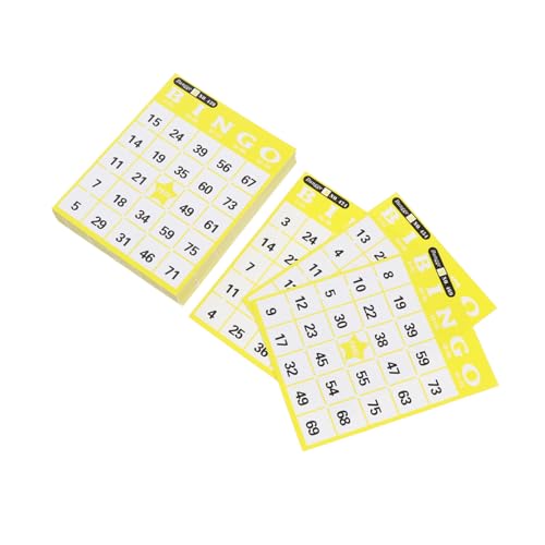 DIKACA Binger Cards Lotería De Bingo Tarjetas De Bingo Tarjetas De Números De Bingo Números De La Suerte De Bingo Juguetes A Granel Diapositiva del Obturador Kidcraft Playset Juguete