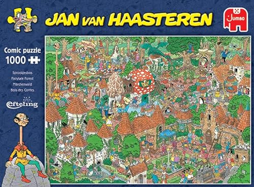 Diset-20045 Jan Van Haasteren Fairy Tale Forest-1000 Adultos-Español-Puzzle 1000 Piezas, Multicolor (20045)