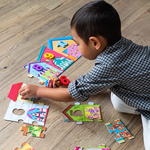 Diset Goula Puzzle 1-10 Educativo para niños a Partir de 3 años & 6 Color puzle de cartón para Aprender los Colores para niños a Partir de 2 años
