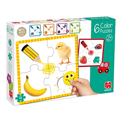 Diset Goula Puzzle 1-10 Educativo para niños a Partir de 3 años & 6 Color puzle de cartón para Aprender los Colores para niños a Partir de 2 años