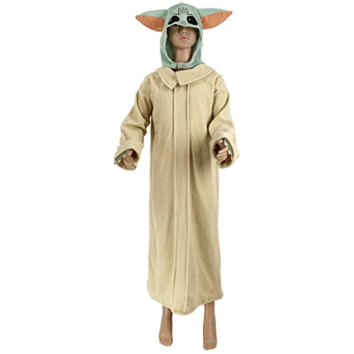 Disfraz de Cosplay de Star Wars Baby Yoda, Accesorios de Vestuario de Fotografía para niños y niñas, Disfraces de Cosplay para niños de Carnaval de Halloween S