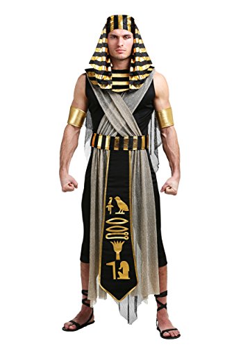 Disfraz de faraón para adultos, talla grande, disfraz de faraón egipcio, talla 4X