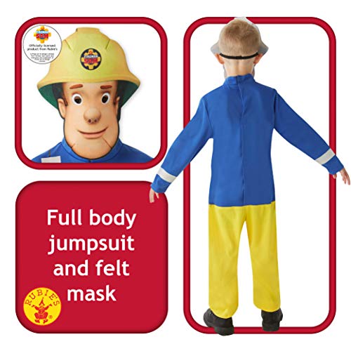 Disfraz oficial de Sam el bombero para niños, de Rubie's