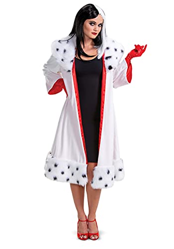 Disguise 101 Dalmatians Animated Womens Cruella Jacket Deluxe Fancy Dress Costume X-Large