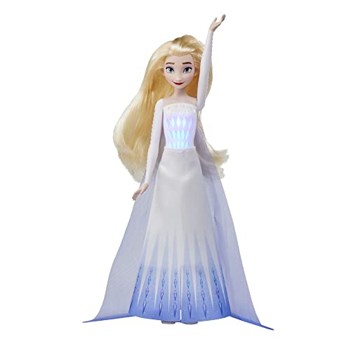 Disney Disney’s Frozen - Reina Elsa Musical - Muñeca Que Canta la canción Into The Unknown de la película Frozen 2 & Frozen - Reina Anna Musical