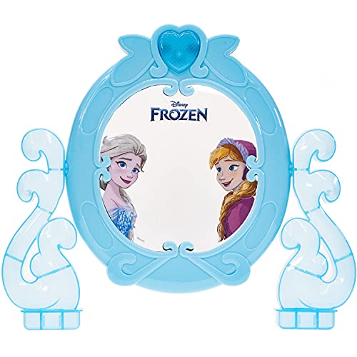 Disney Frozen - Juego de Maquillaje Compacto de tocador cosmético Townley Girl con Espejo y música incorporada, Incluye Brillo de Labios, Brillo y Pinceles para niños y niñas, a Partir de 3 años