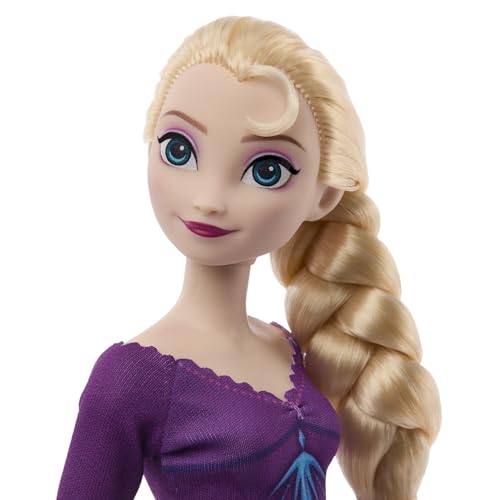 Disney Frozen Muñecos de Anna, Elsa, Kristoff y Olaf, inspirado en la película Fronzen 2, incluye 12 piezas para contar historias, +3 años (Mattel HLW59)