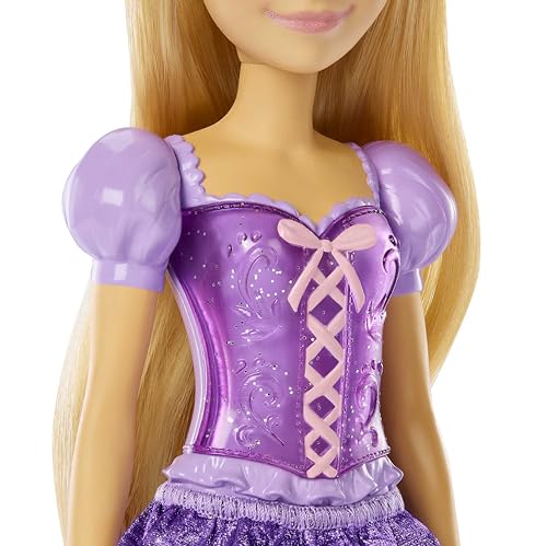Disney Princess Rapunzel Muñeca princesa película Enredados, juguete +3 años (Mattel HLW03)