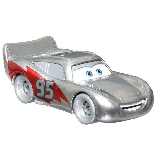 Disney Selección Vehículos Cars | Edición 100 Años Cast 1:55 Coches | Mattel, DXV29N Cars 3 Single:Lightning Mcqueen