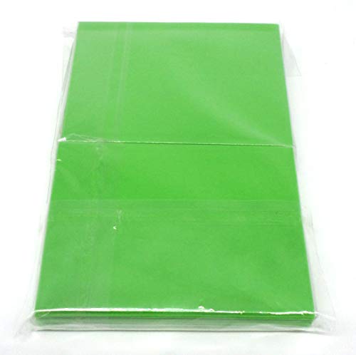 docsmagic.de 5 x 100 Double Mat Light Green Card Sleeves Standard Size 66 x 91 - Verde Claro - Fundas - PKM MTG