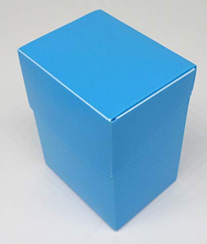 docsmagic.de 8 x Deck Box Full Light Blue + Card Divider - Caja Azul Claro - PKM YGO MTG