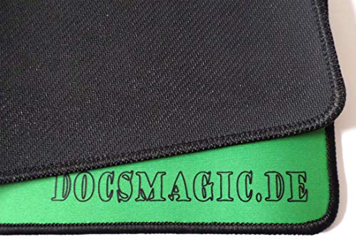 docsmagic.de Premium Playmat + Tube Big Transparent Green - 60 x 34 cm - Tapete de Juego + Rodillo de Transporte Verde