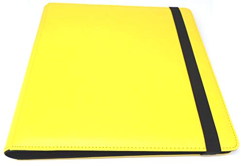 docsmagic.de Pro-Player Premium 12/24-Pocket Playset Album Yellow - 480 Card Binder - MTG - PKM - YGO - Álbum para Tarjetas Amarillo