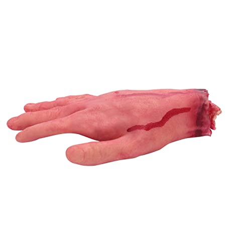 Doengdfo Bloody Horror Scary Prop Severed Life Size Arm Hand House 22-23 cm