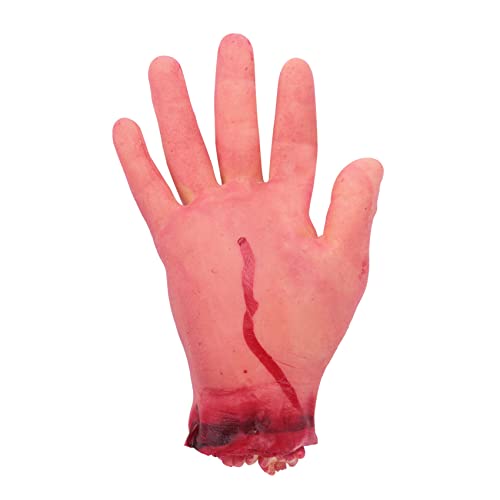 Doengdfo Bloody Horror Scary Prop Severed Life Size Arm Hand House 22-23 cm