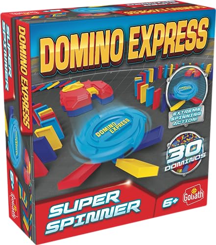 Domino Express Super Spinner - Juego de construcción a Partir de 6 años - Carreras de Dominos - Conviértete en el Rey de La Cascada - Jugar Solo, en Familia o Entre Amigos - 1 Jugador y más