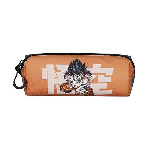 Dragon Ball (Bola de Dragón) Kamehameha-Estuche Portatodo Cuadrado FAN 2.0, Naranja, 21 x 8 cm