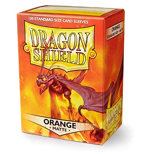 Dragon Shield Paquete individual de 100 unidades, color naranja mate
