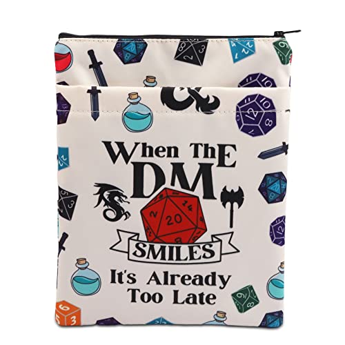 Dungeon Book Sleeve Dungeon Master DM Funda de libro Geek Game Player regalo Dungeon Game Lovers regalo para los fans de DND (DM BM)