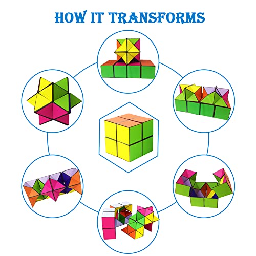 EACHHAHA Cubo Infinito,Magic Puzzle Cubes,Cubo Mágico De Star,Speed Cube 2 en 1, Alivia el estrés y la ansiedad,para Niños y Adultos