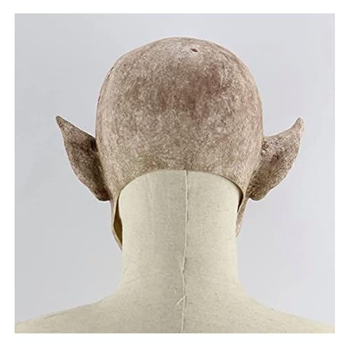 eBoutik Disfraz realista de látex espeluznante de Halloween para adultos, máscara de cabeza de silicona aterradora de cubierta completa - Cosplay o disfraz (vampiro polilla)