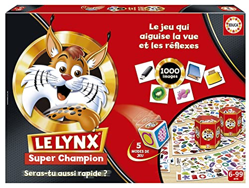 Educa - Super Champion Lynx | ¡Una edición Exclusiva con más de 1000 imágenes y una Nueva dinámica de Juego! | Diversión para Toda la Familia | A Partir de 6 Años (19432)