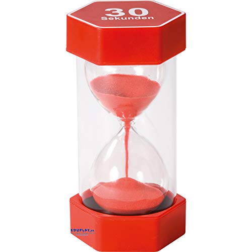 EDUPLAY 120604 Mega - Reloj de arena (30 segundos, 8,4 x 16 cm, 1 unidad)