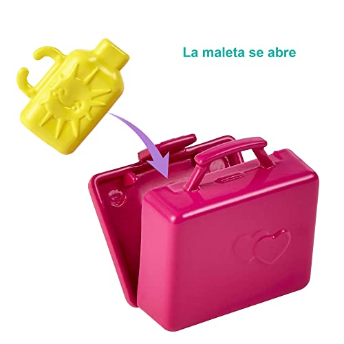 Enchantimals Bree Bunny y su coche descapotable Muñeca con coche rosa de juguete, mascota conejito y accesorios (Mattel HCF85)