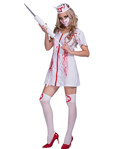 EraSpooky Zombi Enfermera Sangrienta Halloween Mujeres (X-Large)