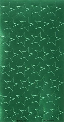 Eureka presto-stick (R) Foil estrellas, 1/2 ", verde, Paquete de 250