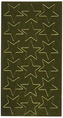 Eureka presto-stick (R) Foil estrellas, 3/4 ", oro, Pack de 175