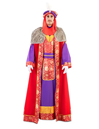 EUROCARNAVALES Disfraz de rey mago deluxe rojo - adulto