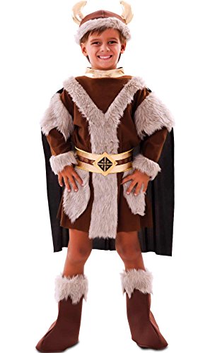 EUROCARNAVALES Disfraz vikingo marrón niño - 10-12 años (139-155 cm)