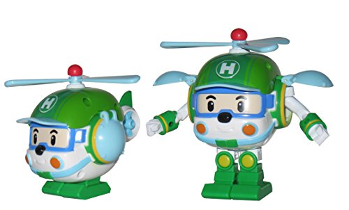 Exost 4891813542070 Robocar Poli - Figura transformable Héli - Robot o Helicóptero - 10 cm - Juego Infantil