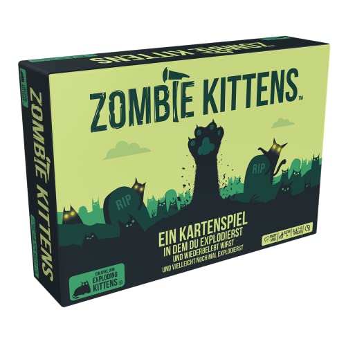 Exploding Kittens- Zombie Kittens Juego, Color, Multicolor, 3. Eigenständig (Asmodee gmbH EXKD0024)