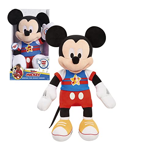 Famosa Softies - Peluche de Mickey Mouse musical, para abrazar, dormir y jugar, con música y luces, desde 12 meses, (MCC13000)