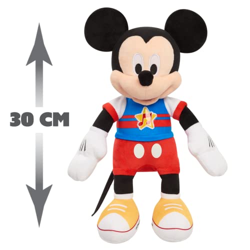 Famosa Softies - Peluche de Mickey Mouse musical, para abrazar, dormir y jugar, con música y luces, desde 12 meses, (MCC13000)