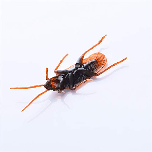 FeiWen Plastico Cucaracha Fake Roach Prank cucarachas plásticas Halloween Fool's Day Decoración del Partido(100pcs)