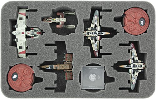 Feldherr Bandeja de Espuma HSGA035BO es Compatible con Star Wars X-Wing 4 x ARC-170 o K-Wing y Accesorios