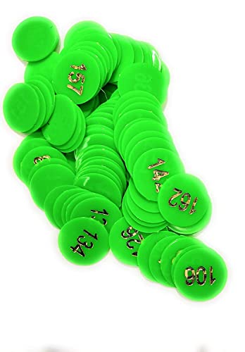 Ficha de moneda de plástico (verde, 1 a 200) Propósito de fichas: este tipo de fichas se utiliza ampliamente en hoteles, escuelas, hospitales, bancos, oficinas y propósitos de compras.