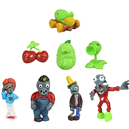 Figuras de Adorno para Tartas Plantas contra Zombies Cumpleaños Tarta Figures Plants vs Zombies Decoración para Tartas Figures Juguetes