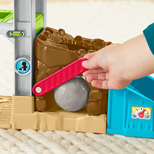 Fisher-Price Little People Aprende construcción Muñecos con accesorios de juguete, regalo para bebés +1 año (Mattel HCJ64)