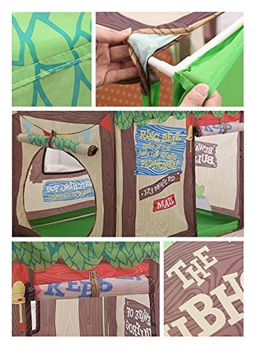 Floving Juegos de Interior / Exterior para niños Tiendas de niños Chocolate Playhouse Palace Tiendas (Verde)