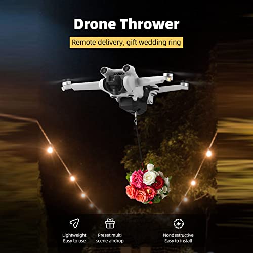 Fockety Lanzador de Drones, Accesorio de Liberación Rápida para Drones, Dispensador de Drones, Kit de Entrega de Drones, Sistema de Caída de Aire de Drones 2.4G con Control Remoto