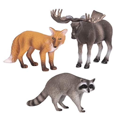 Forest Animals (Fox, Moose & Raccoon)
