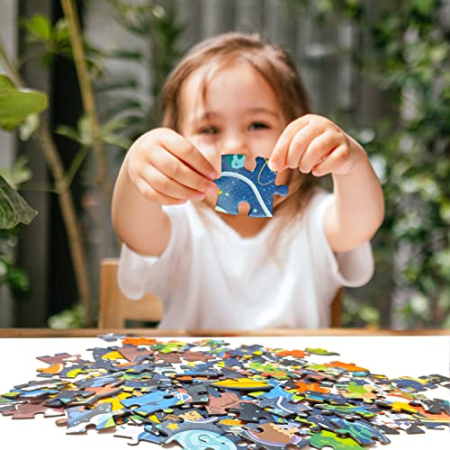 FORMIZON Rompecabezas Niños, 128 Piezas Puzzle Infantil, Rompecabezas Animales, Piezas de Rompecabezas, Rompecabezas Jigsaw Puzzle, Juegos de Rompecabezas para Juego Familiar (Universo)